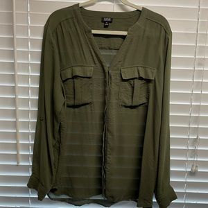 Women’s green dress blouse